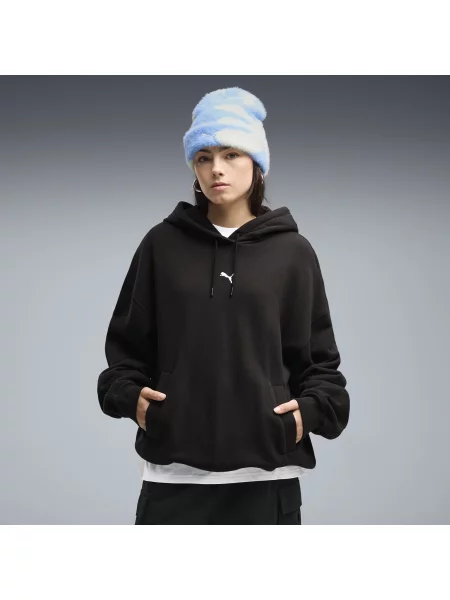 PUMA bluza oversize z kapturem Essentials OdzieÅ¼ S czarny