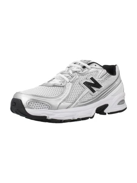 New balance Rövid szárú sportcipők fekete / ezüst fehér