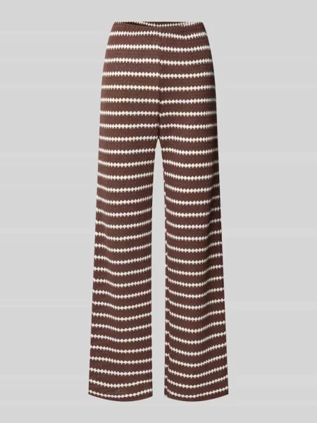 Spodnie materiałowe w kroju loose fit z domieszką bawełny model EVA LIFE' Only