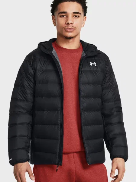 Пуховик Under Armour с капюшоном черный