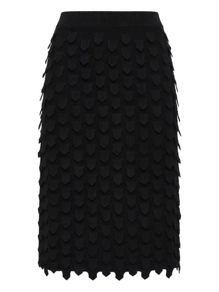 Fustă midi Maliparmi până la genunchi negru