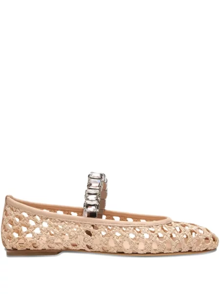 Křišťálové baleríny Casadei růžové