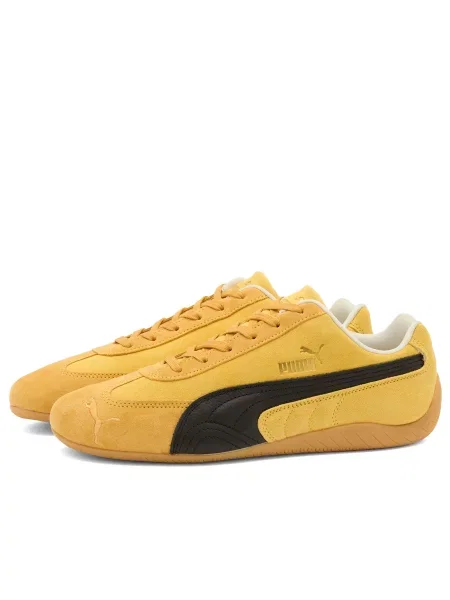 Puma sneakersy zamszowe Speedcat żółty czarne