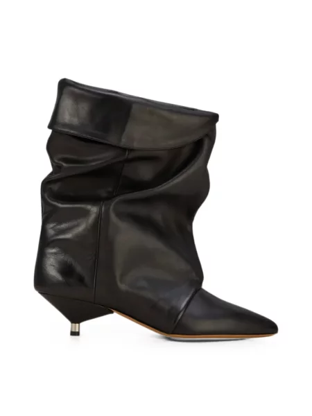 Botine Isabel Marant din piele negru