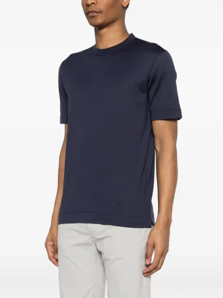 Tricou Zegna cu dungi albastru