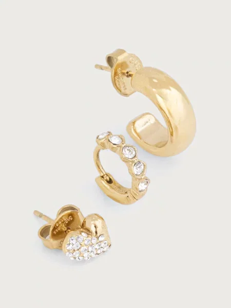 Guess set de cercei pentru femei din oțel inoxidabil MADISON pachet de 3