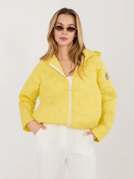 Geacă de tranziție Rue Paris cu nervuri alb