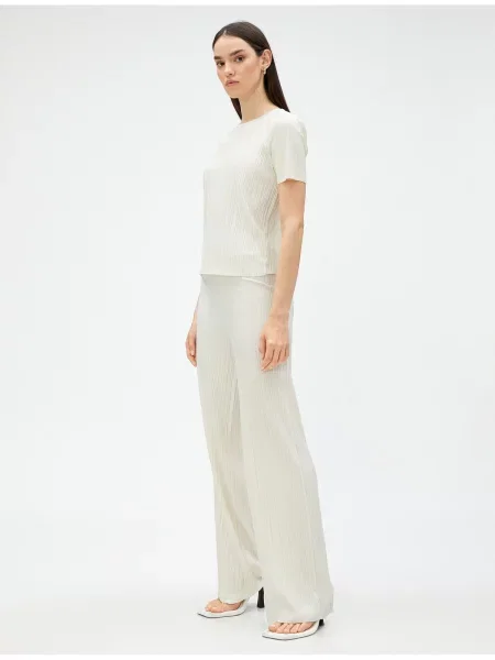 Talie elastică pantaloni Koton gri
