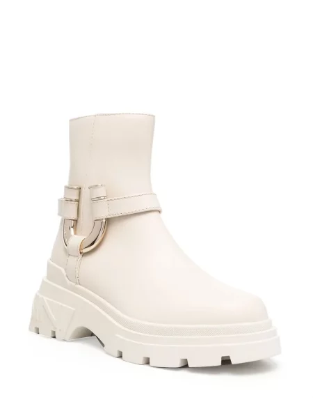 Cizme scurte Baldinini din piele chunky