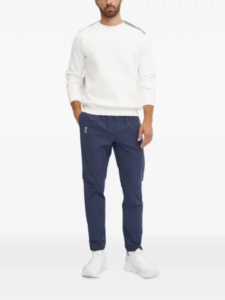 Sweter Guess z logo biały