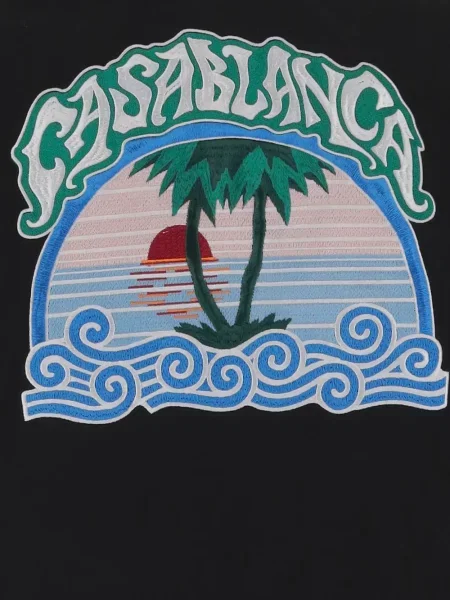 Hanorac Casablanca cu broderie negru