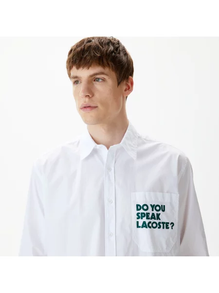 Lacoste Koszula Lacoste biała
