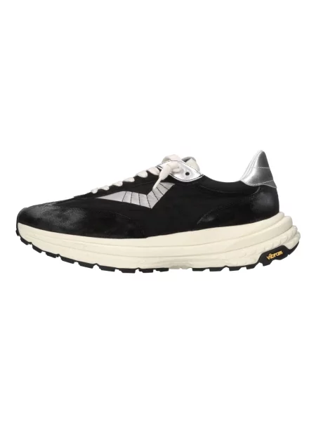 Sneakersy 4b12 skórzane czarne