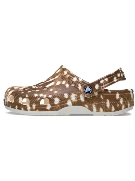 Crocs Dreváky hnedá / prírodná biela