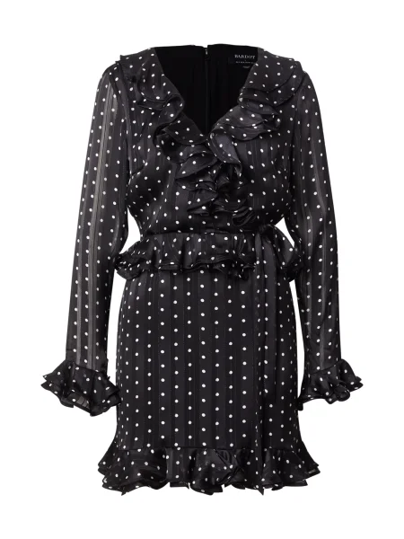 Bardot Rochie BAROL negru alb