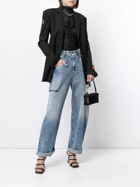 Geantă shopper Alexander Wang cu autograf negru