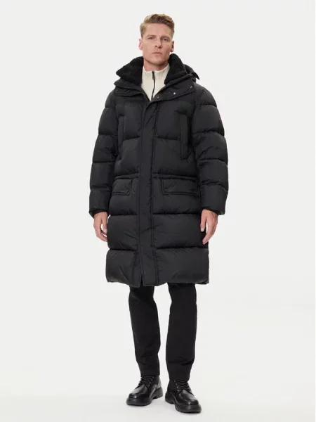 BOSS Zimski plašč Omont Oversize črna