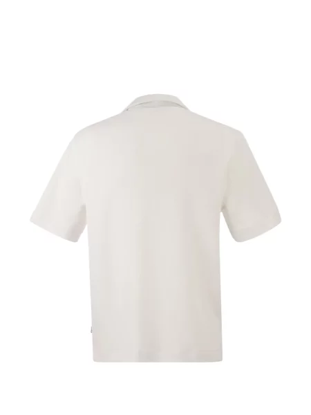 Tricou polo Boss alb