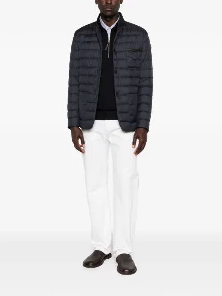 Jachetă matlasată Moncler albastru