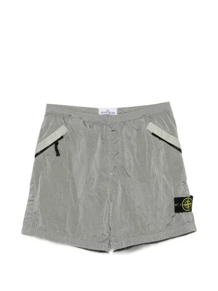 Pantaloni scurți Stone Island cu strasuri gri
