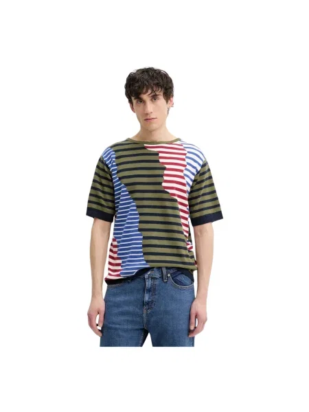 Desigual t-shirt TERRANOVA wzorzysty zielony