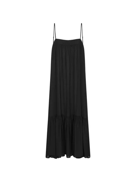 Maxi rochie maxi Rotate Birger Christensen în linie A de costum negru