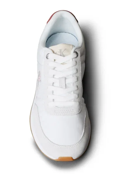 Sneakerși Calvin Klein Jeans alb