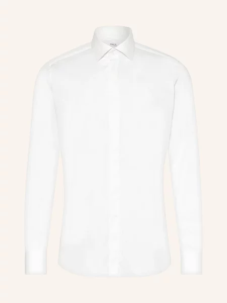 Paul Košile Slim Fit S Manžetami S Ohrnutím režná