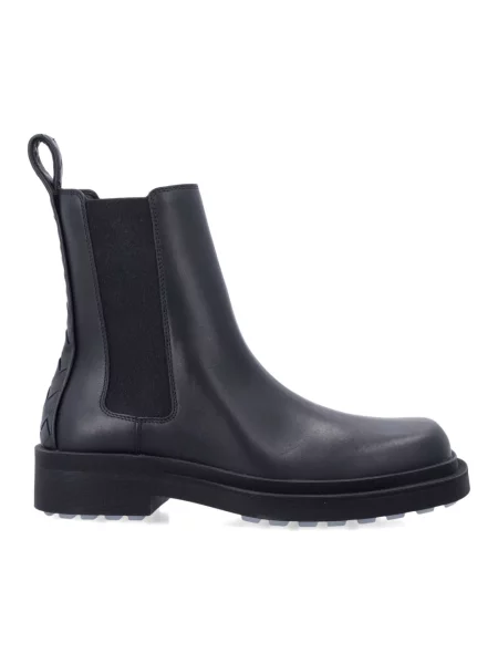 Sztyblety Bottega Veneta skórzane czarne