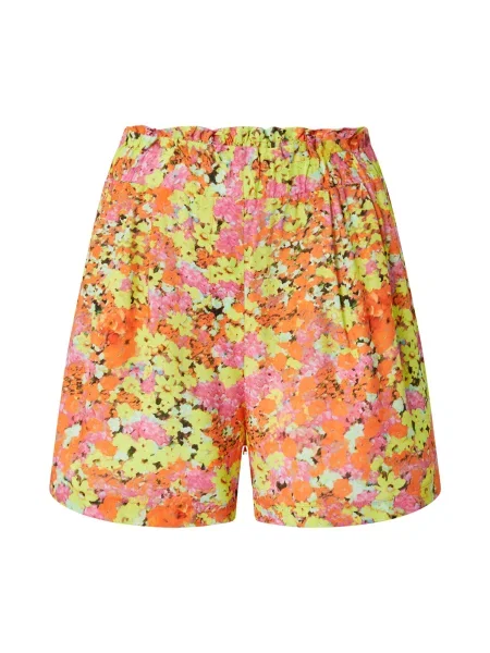 Nasty Gal Kalhoty / pastelově zelená / oranžová / světle růžová žlutá