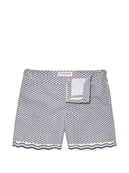 Slip de baie Orlebar Brown cu imagine cu imprimeu geometric albastru