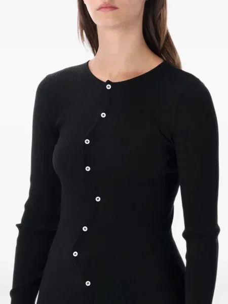 Cardigan Opérasport asimetric negru