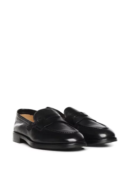 Pantofi loafer Galliano din piele negru