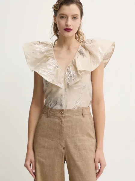 Bluză Bruuns Bazaar bej