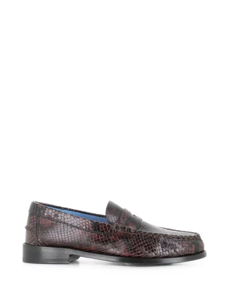 Pantofi loafer Paul Smith cu model piele de șarpe maro