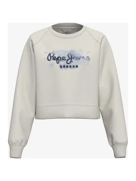 Bluza Pepe Jeans Crew Ciemnoniebieska XS biała