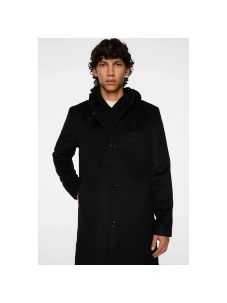 Płaszcz J.lindeberg wełniany czarny