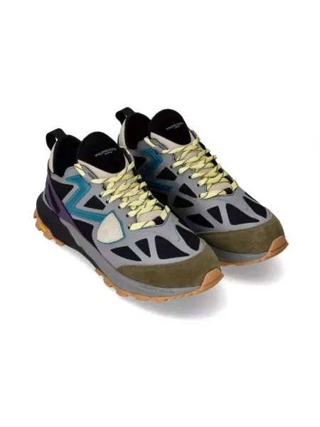 Sneakersy Philippe Model Paris z autografem szare