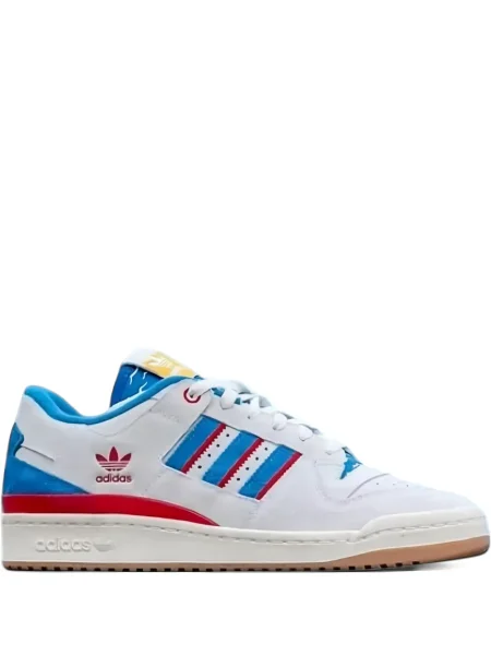 Pruhované tenisky Adidas Campus na platformě modré