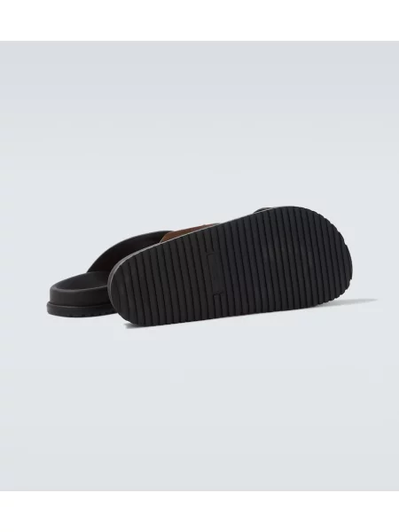 Sandale Dolce&gabbana din piele de căprioară maro