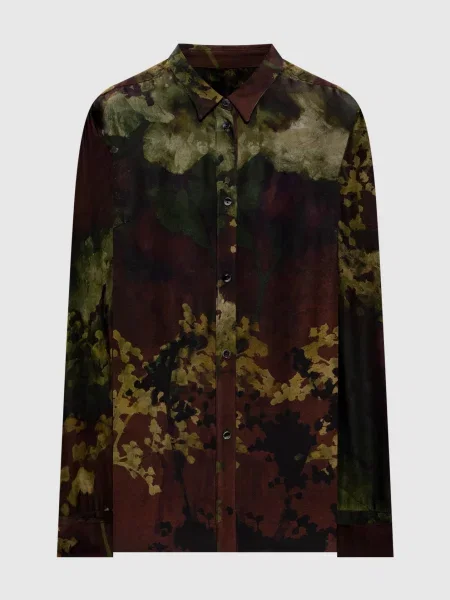 Брюки Masnada с принтом с абстрактным узором коричневые