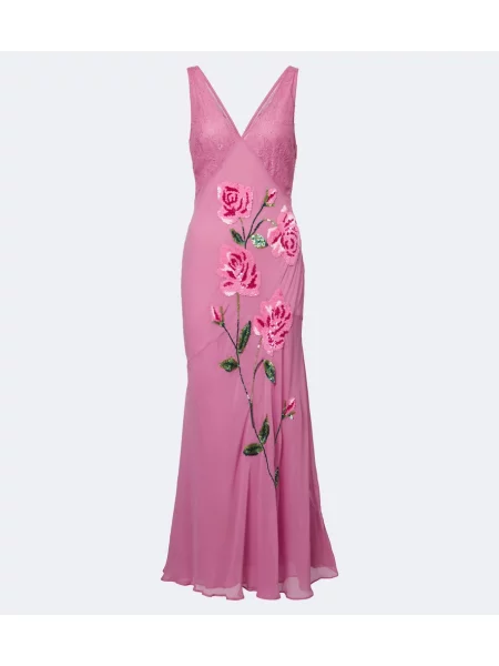 Rochie Blumarine cu model floral roz