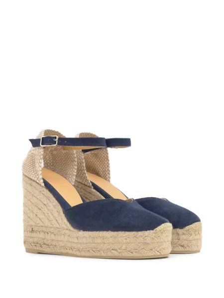 Espadrile Castaner cu pană albastru