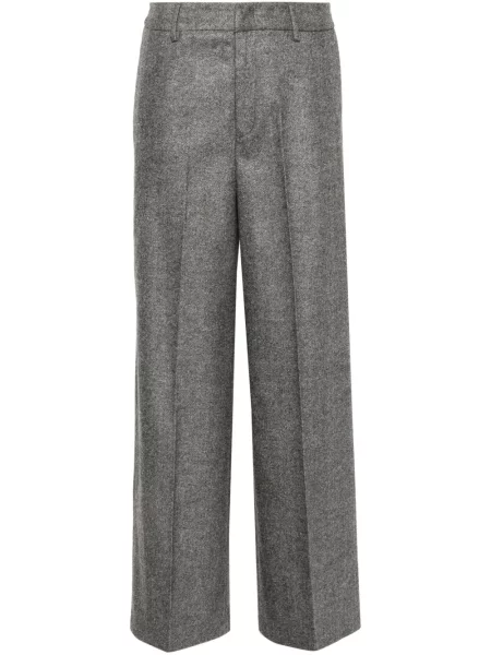 Pantaloni Pt Torino cu model herringbone gri