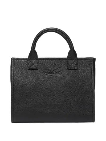 Geantă shopper Mc2 Saint Barth cu autograf negru