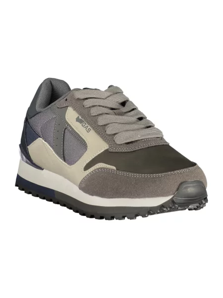 Sneakersy Gas skórzane szare