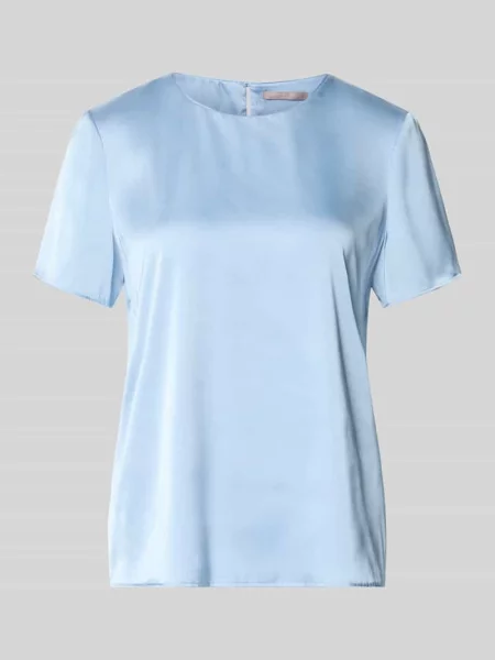 T-shirt w kroju regular fit z okrągłym dekoltem Christian Berg Cocktail niebieska