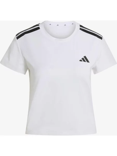 Koszulka adidas 3 bandas Hyperglam krótki rękaw S biała