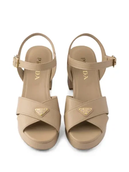 Sandale Prada din piele cu platformă