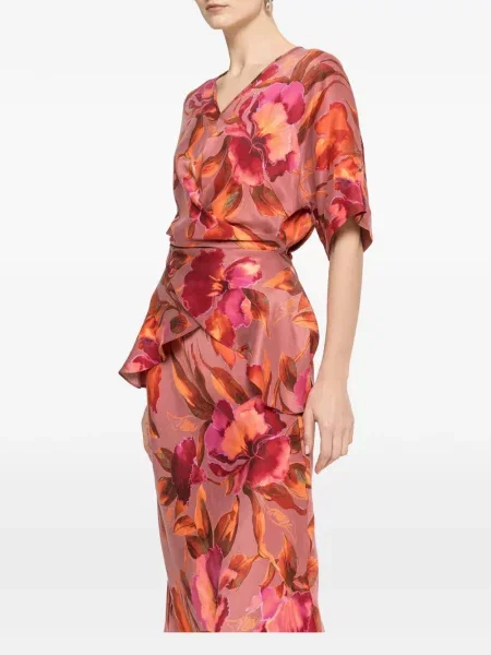 Spódnica midi Nissa różowa